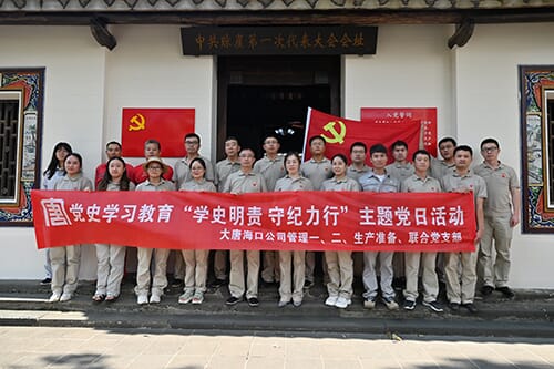 大唐?？诠荆狐h建引領(lǐng)樹旗幟 清潔能源獻海南