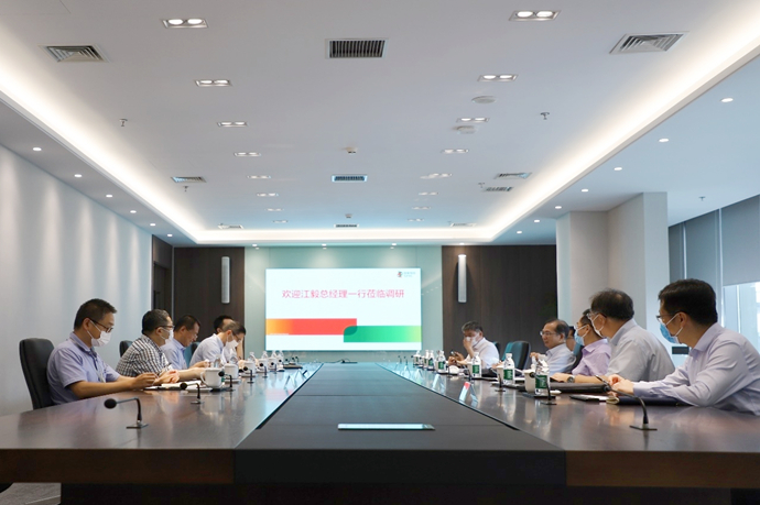 國(guó)家電投總經(jīng)理、黨組副書記江毅到國(guó)氫科技調(diào)研
