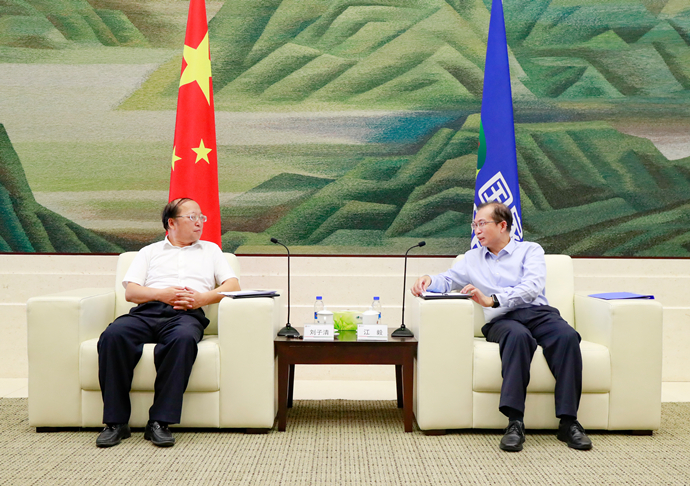 國家電投總經(jīng)理、黨組副書記江毅會見湖北省武漢市委常委、武漢經(jīng)開區(qū)工委書記劉子清