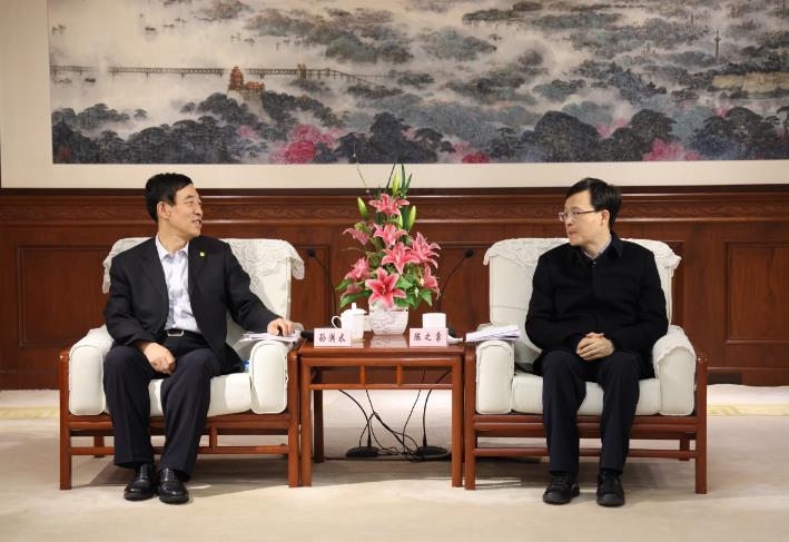 中國能建黨委副書記、總經(jīng)理孫洪水與南京市市長陳之常會(huì)談