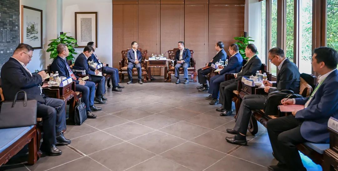 大唐集團黨組書記、董事長鄒磊與海南省副省長倪強會談