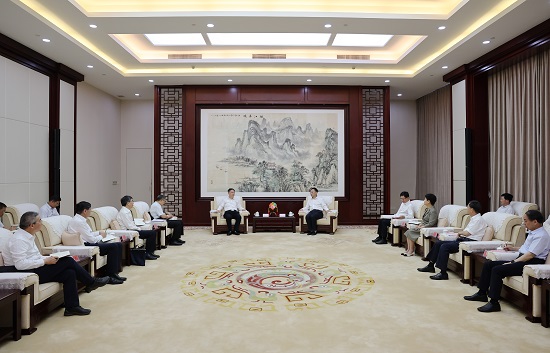 華能集團黨組書記、董事長溫樞剛拜會廣西壯族自治區(qū)黨委書記劉寧、主席藍天立