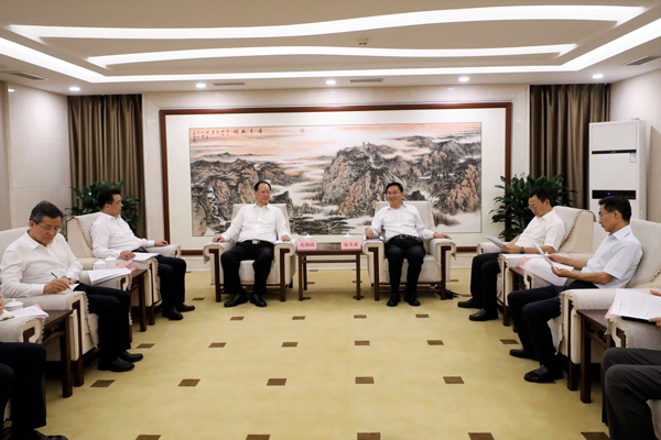 國務(wù)院國資委黨委書記、主任張玉卓會見湖南省委副書記、省長毛偉明