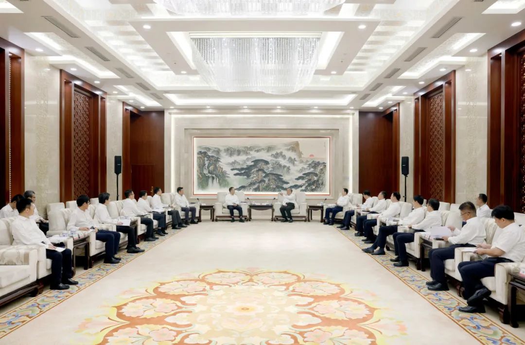 大唐集團鄒磊、劉明勝拜會山東省委書記林武、省長周乃翔
