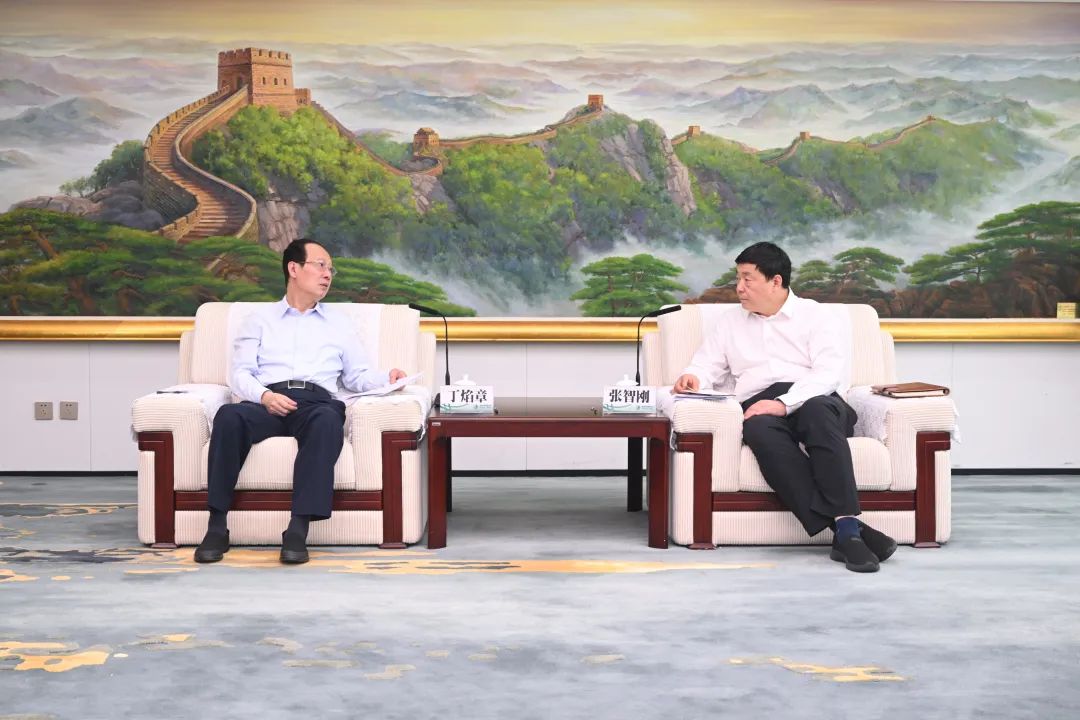 中國電建黨委書記、董事長丁焰章與國家電網(wǎng)有限公司董事長、黨組書記張智剛舉行會談