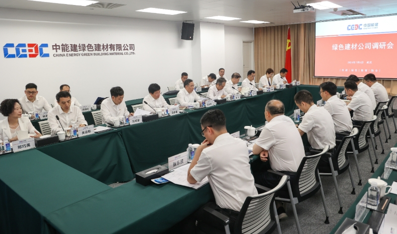 中國(guó)能建黨委書記、董事長(zhǎng)宋海良到綠色建材公司調(diào)研