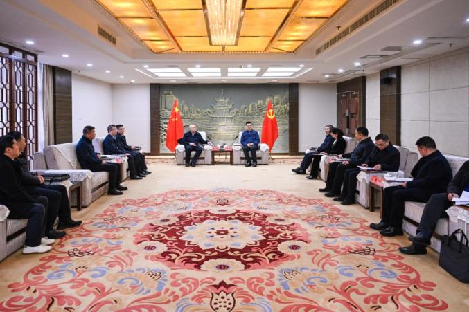貴陽市領(lǐng)導會見中國節(jié)能環(huán)保集團有限公司黨委常委、總會計師朱慶鋒一行