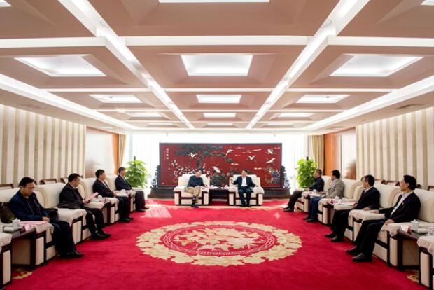 溫樞剛會見寧夏自治區(qū)黨委副書記、銀川市委書記姜志剛